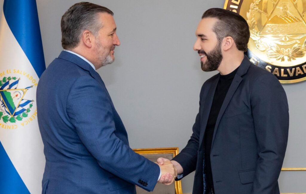 SENADOR TED CRUZ SE REÚNE CON PRESIDENTE BUKELE Y MINISTRO DE JUSTICIA PARA ABORDAR TEMAS DE SEGURIDAD