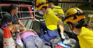 MOTOCICLISTA LESIONADO DE GRAVEDAD TRAS IMPACTAR CONTRA UN PERRO EN SANTIAGO NONUALCO