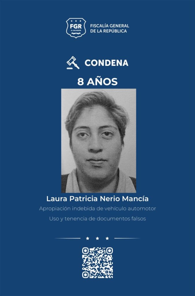 MUJER RECIBE 8 AÑOS DE CÁRCEL TRAS APROPIARSE Y VENDER AUTO AJENO