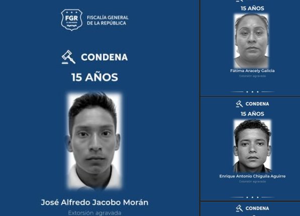 PANDILLEROS RECIBEN 15 AÑOS DE CÁRCEL POR EXTORSIONAR A COMERCIANTES EN AHUACHAPÁN