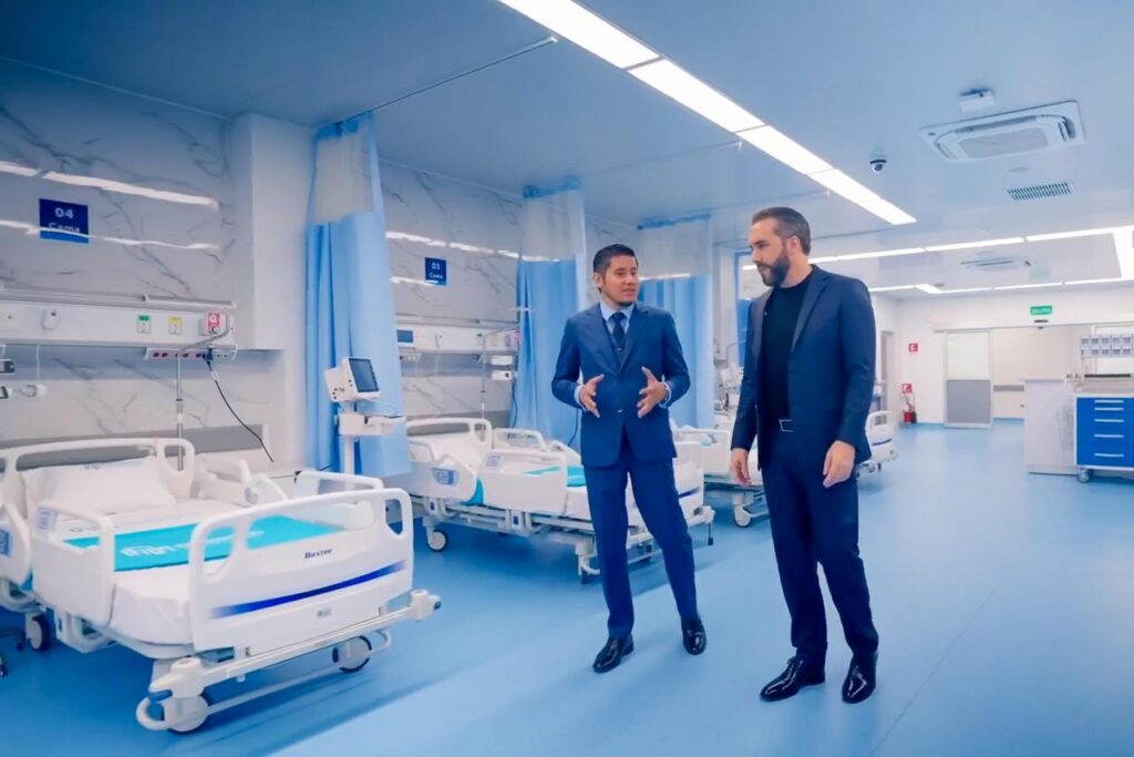 PRESIDENTE BUKELE DESTACA QUE LA ATENCIÓN MÉDICA SERÁ COMPLETAMENTE GRATUITA EN NUEVO HOSPITAL ROSALES