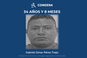 CONDENAN A MÁS DE 34 AÑOS DE CÁRCEL A SUJETO POR DELITOS COMETIDOS CONTRA UN MENOR