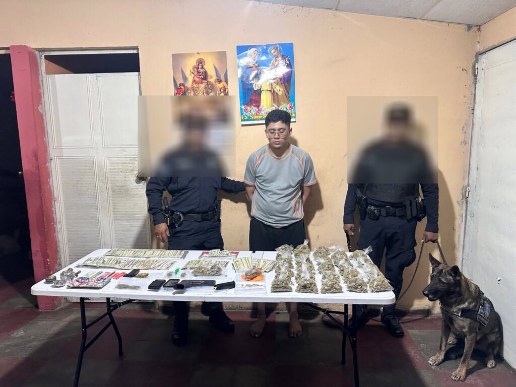 ALLANAMIENTOS EN SAN JACINTO DEJAN INCAUTACIÓN DE DROGAS, ARMAS Y EQUIPO UTILIZADO PARA DOSIFICAR