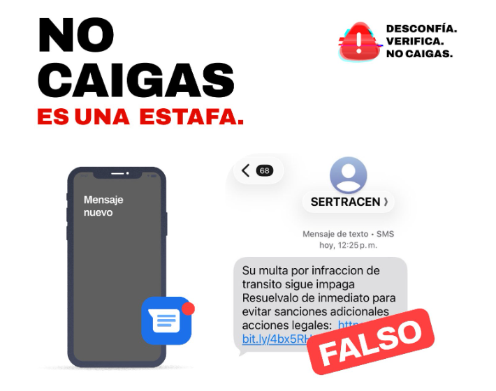 VMT ADVIERTE SOBRE ENLACES FALSOS PARA EL PAGO DE ESQUELAS Y LLAMA A LA PRECAUCIÓN