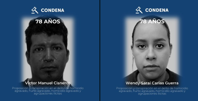 78 AÑOS DE CÁRCEL PARA DOS SUJETOS QUE ROBARON $84,000 Y ASESINARON A SU VÍCTIMA