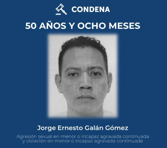 CONDENAN A MÁS DE 50 AÑOS DE PRISIÓN A HOMBRE QUE ABUSÓ DE UNA MENOR EN SAN SALVADOR