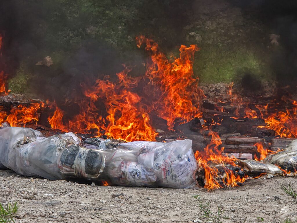 DESTRUYEN 1,362 KILOS DE COCAÍNA VALORADOS EN MÁS DE $34 MILLONES