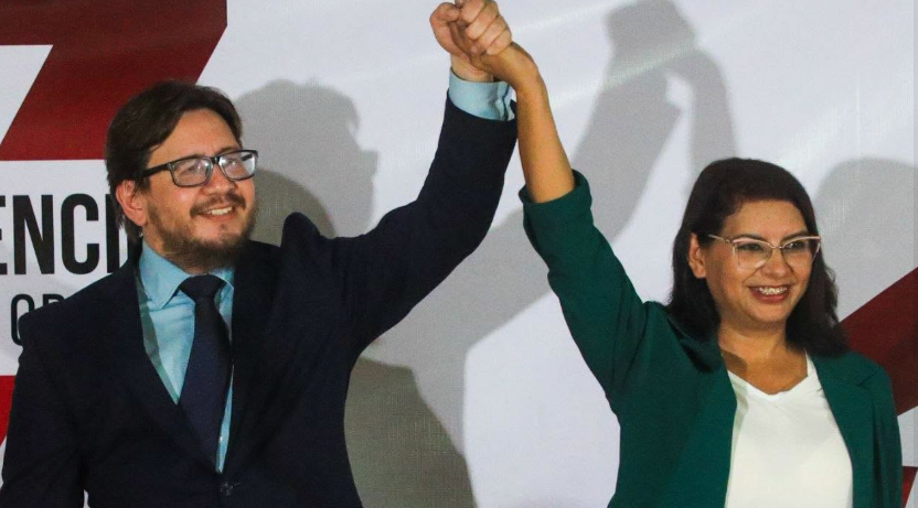 RAFAEL AGUIRRE Y MADAÍ SANTOS: SON RATIFICADOS COMO FÓRMULA PRESIDENCIAL DEL FMLN