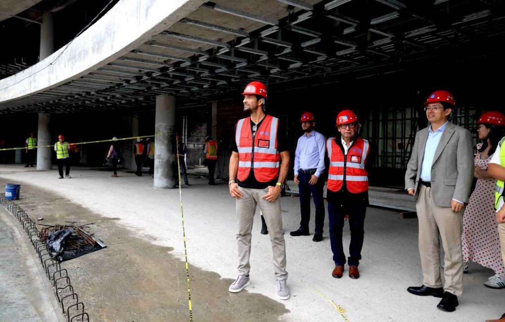 MARCELO ARÉVALO CONOCE AVANCES DEL NUEVO ESTADIO NACIONAL