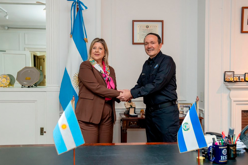 EL SALVADOR Y ARGENTINA REFUERZAN COOPERACIÓN CONTRA EL CRIMEN ORGANIZADO