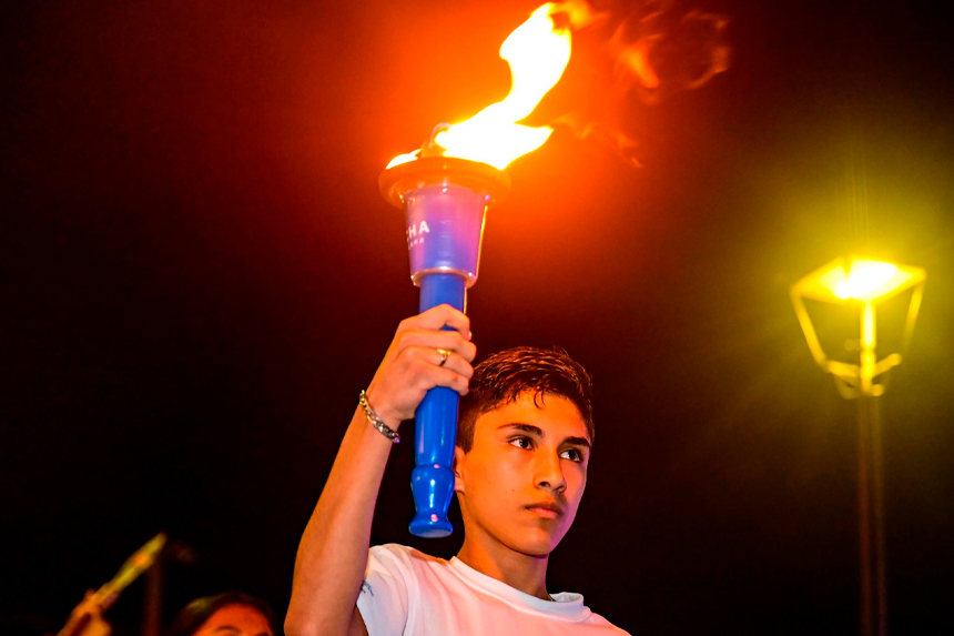 ANTORCHA CENTROAMERICANA POR LA PAZ Y LA LIBERTAD FINALIZA HOY SU RECORRIDO POR EL SALVADOR