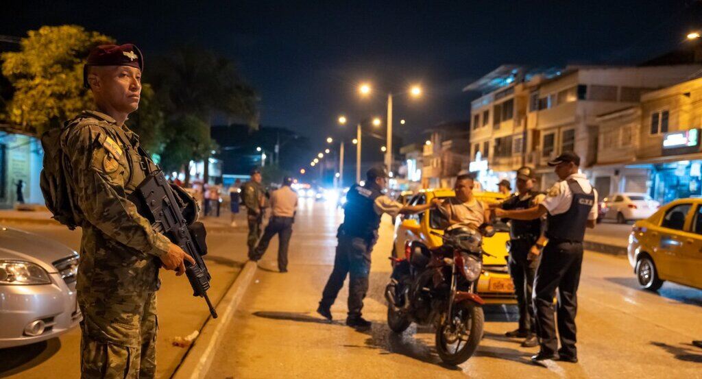 ECUADOR APLICA TOQUE DE QUEDA NOCTURNO ANTE LA VIOLENCIA